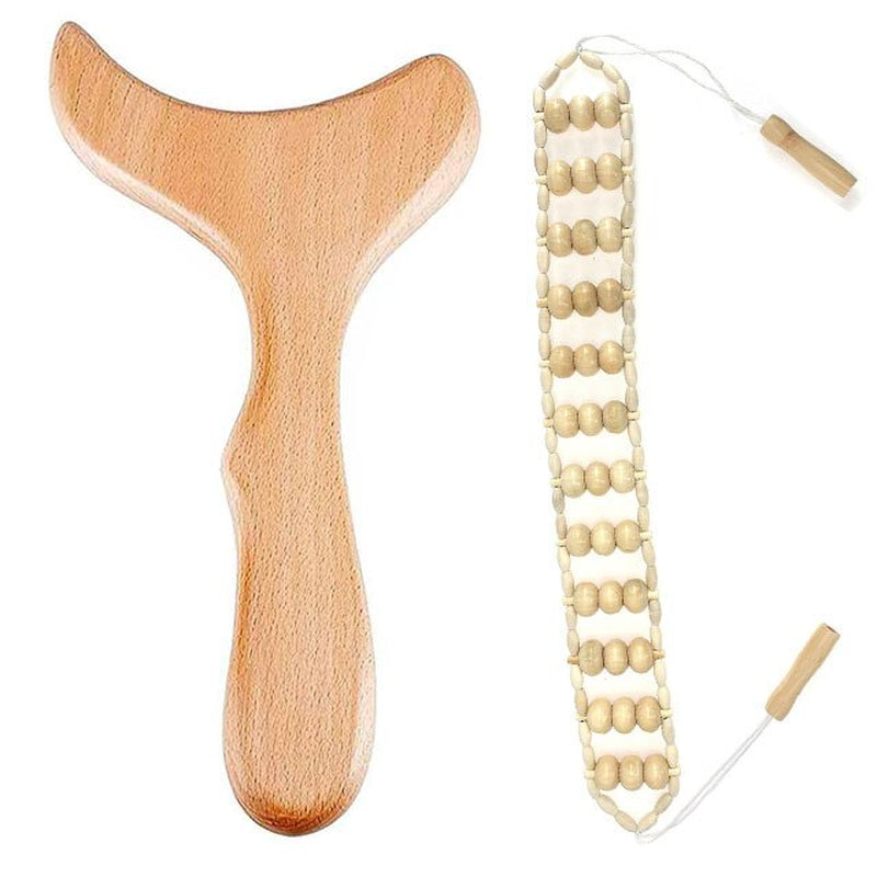 ZONGKUNG Wood Therapy Massager Maderoterapia Kit for Lymphatic Drainage anti Cellulite Body Slimmling Wood Gua Sha Massage Tools