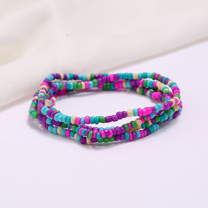 Summer Sexy Bikini Beach Belly Chain for Women Girls Bohemia Colorful Beads Belt Waist Chains Body Jewelry Vintage Waistband
