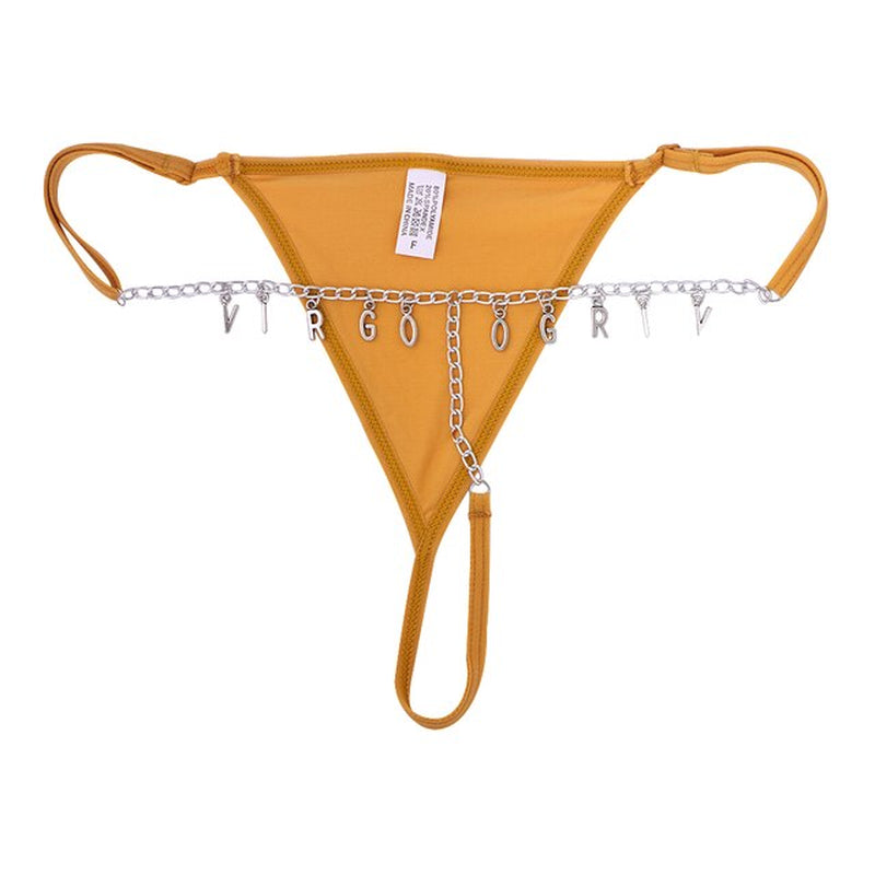 Summer Sexy Custom Name Letter Bikini Lace Thong Waist Chain for Women Silver Color Metal Chain Valentine'S Day Body Jewelry