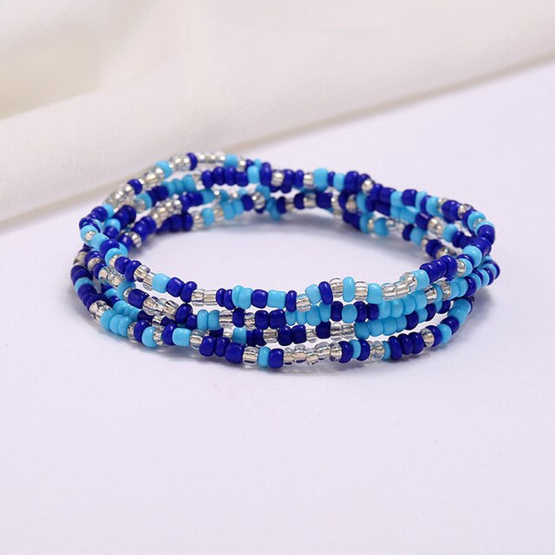 Summer Sexy Bikini Beach Belly Chain for Women Girls Bohemia Colorful Beads Belt Waist Chains Body Jewelry Vintage Waistband