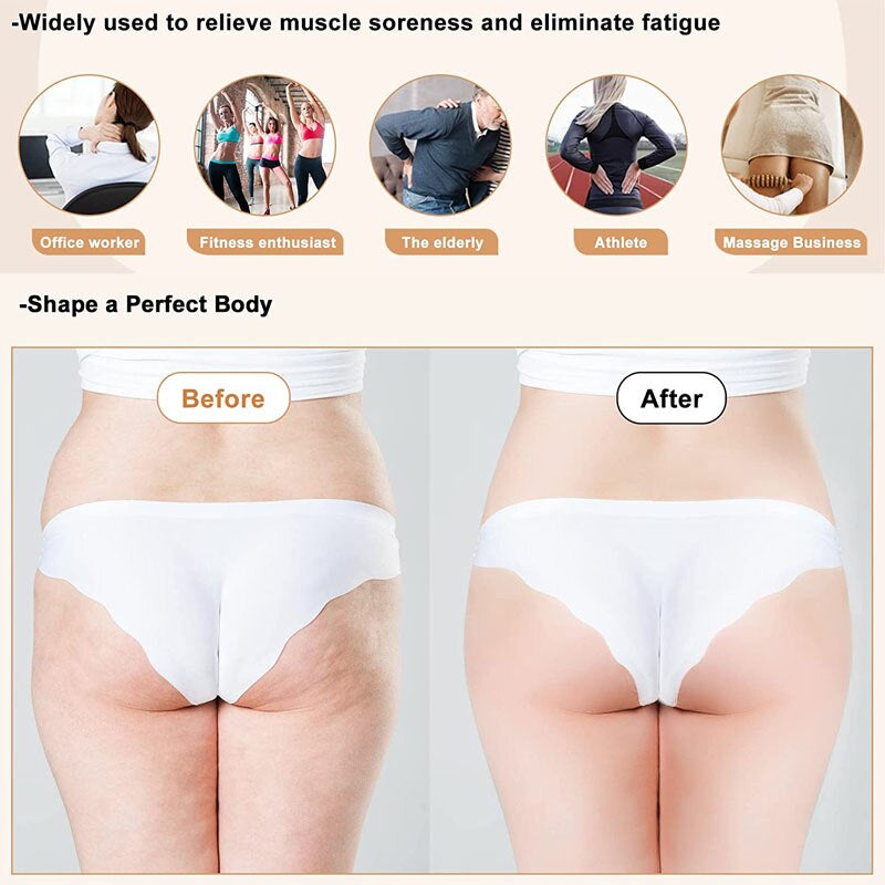 ZONGKUNG Wood Therapy Massager Maderoterapia Kit for Lymphatic Drainage anti Cellulite Body Slimmling Wood Gua Sha Massage Tools