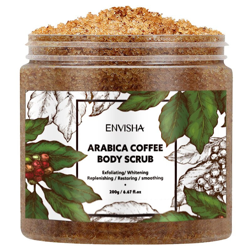 Coffee Face Body Scrub Skin Care Exfoliating Brightening Treatment Cleansing Pore Removal Stretch Marks Whitening Moisturizing
