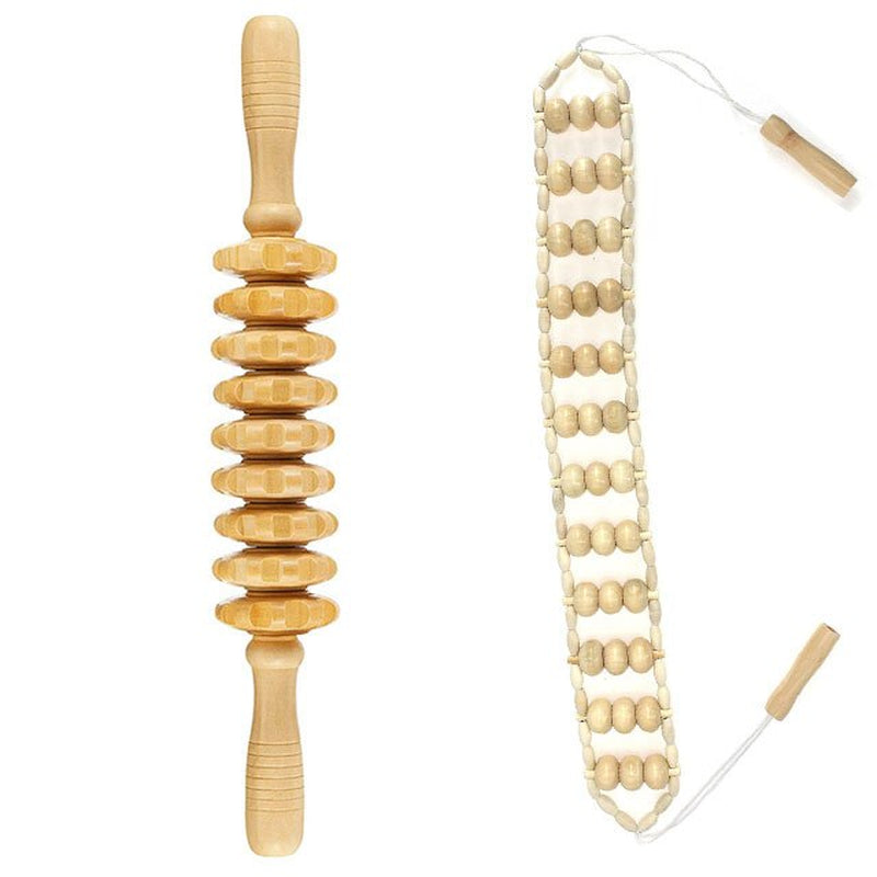 ZONGKUNG Wood Therapy Massager Maderoterapia Kit for Lymphatic Drainage anti Cellulite Body Slimmling Wood Gua Sha Massage Tools