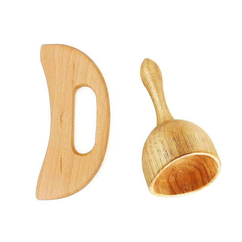 ZONGKUNG Wood Therapy Massager Maderoterapia Kit for Lymphatic Drainage anti Cellulite Body Slimmling Wood Gua Sha Massage Tools