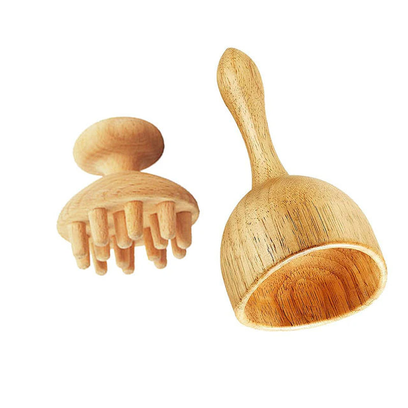 ZONGKUNG Wood Therapy Massager Maderoterapia Kit for Lymphatic Drainage anti Cellulite Body Slimmling Wood Gua Sha Massage Tools