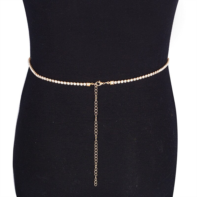 Boho Body Chain Jewelry Beach Waist Belly Bikini Chain for Women and Girls